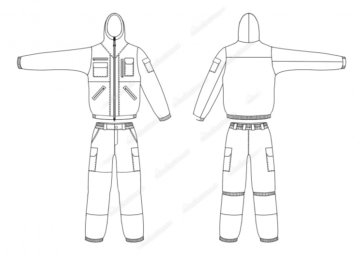 Костюм "Стрелок на флисе"